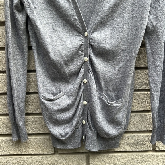 Alpha Massimo Rebecchi Wool/Angora/Cashmere Blend Grey Cardigan Sz S - Picture 5 of 10
